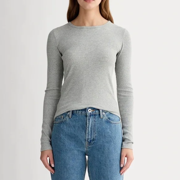 Everlane The Luxe Rib Long Sleeve - Picture 2 of 12